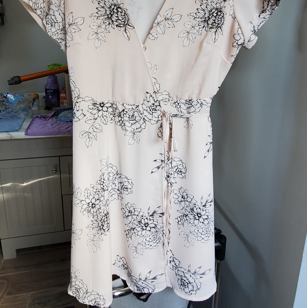Lush teen wrap dress
